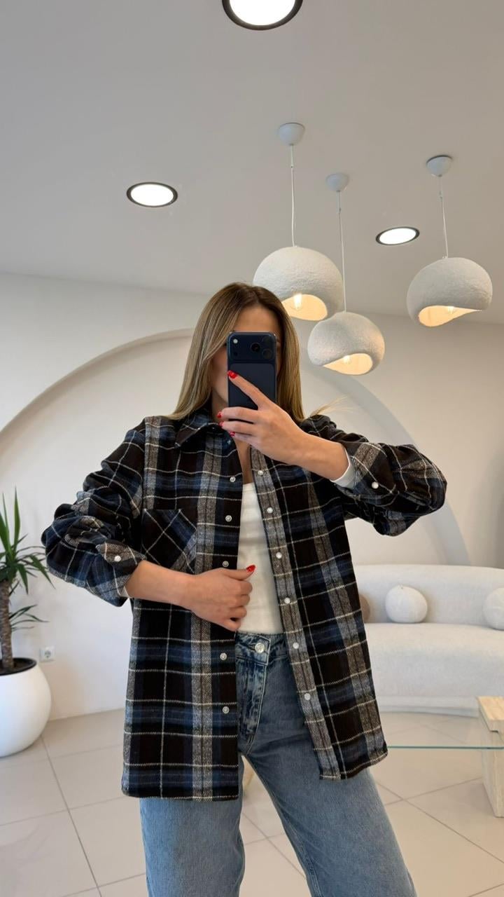 PREMİUM SERİ EKOSE GÖMLEK  LACİ
