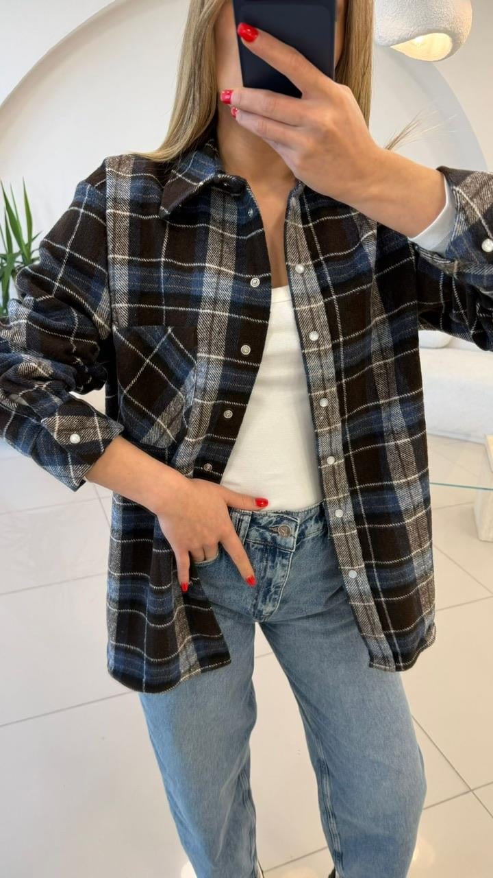 PREMİUM SERİ EKOSE GÖMLEK  LACİ