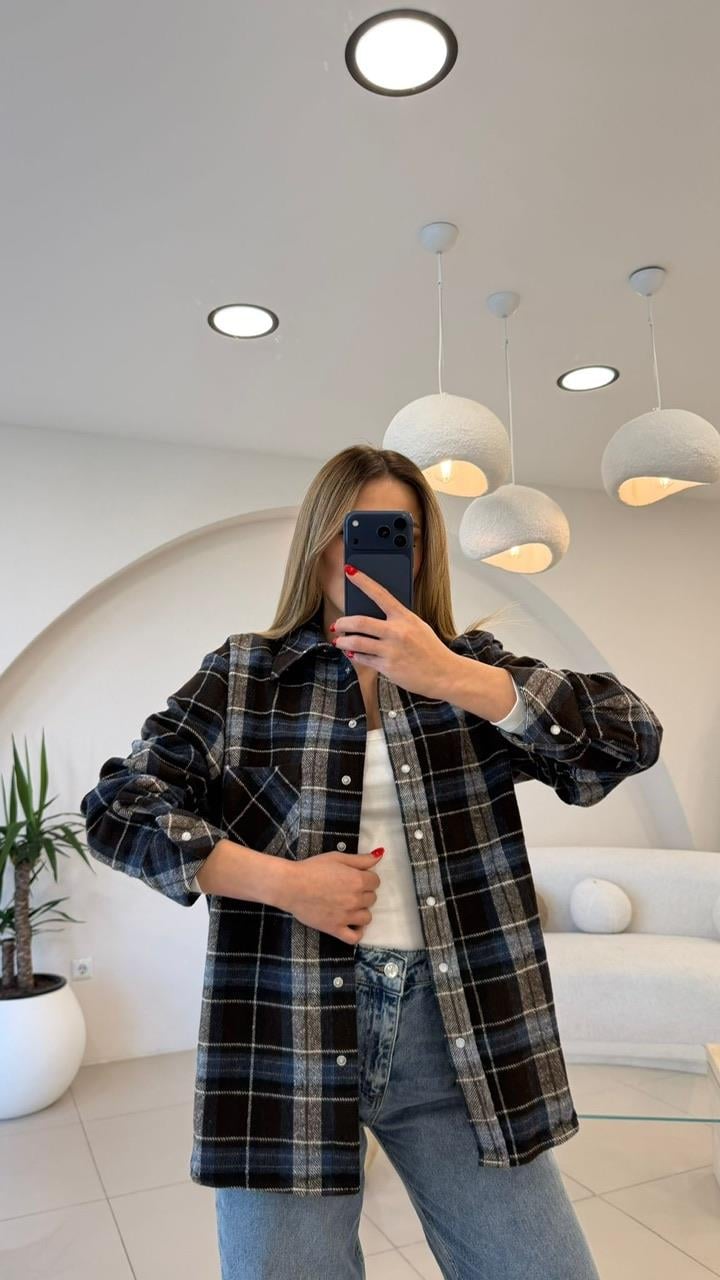PREMİUM SERİ EKOSE GÖMLEK  LACİ