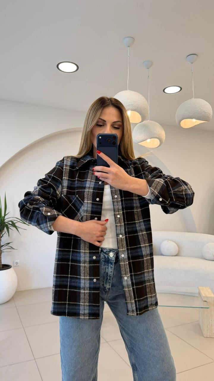 PREMİUM SERİ EKOSE GÖMLEK  LACİ