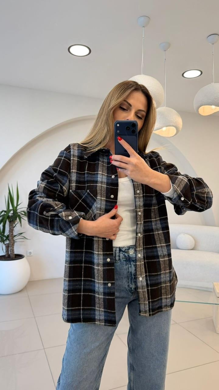 PREMİUM SERİ EKOSE GÖMLEK  LACİ