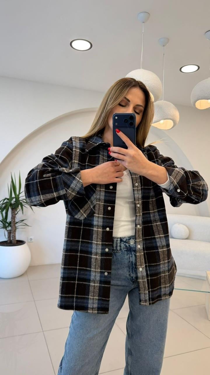 PREMİUM SERİ EKOSE GÖMLEK  LACİ