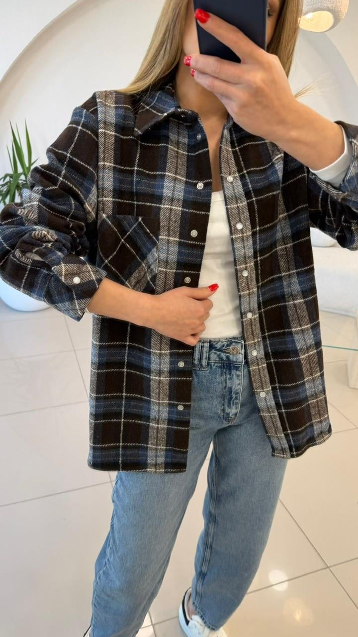 PREMİUM SERİ EKOSE GÖMLEK  LACİ