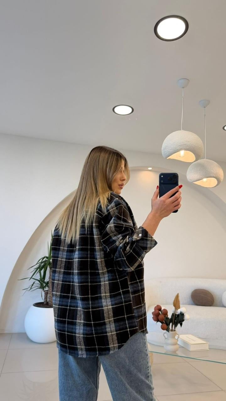 PREMİUM SERİ EKOSE GÖMLEK  LACİ