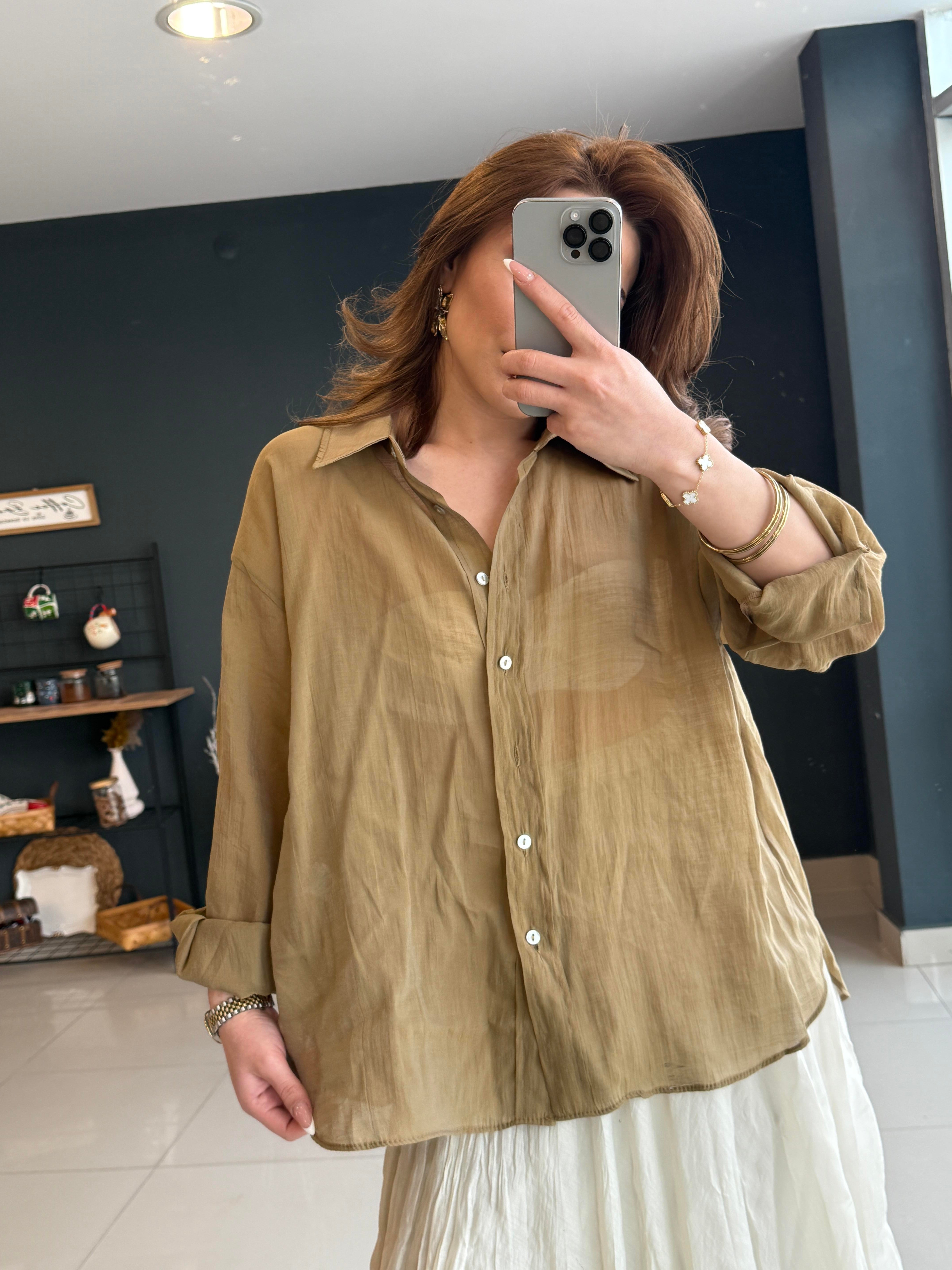 PREMİUM SERİ GÖMLEK OLİV YEŞİL