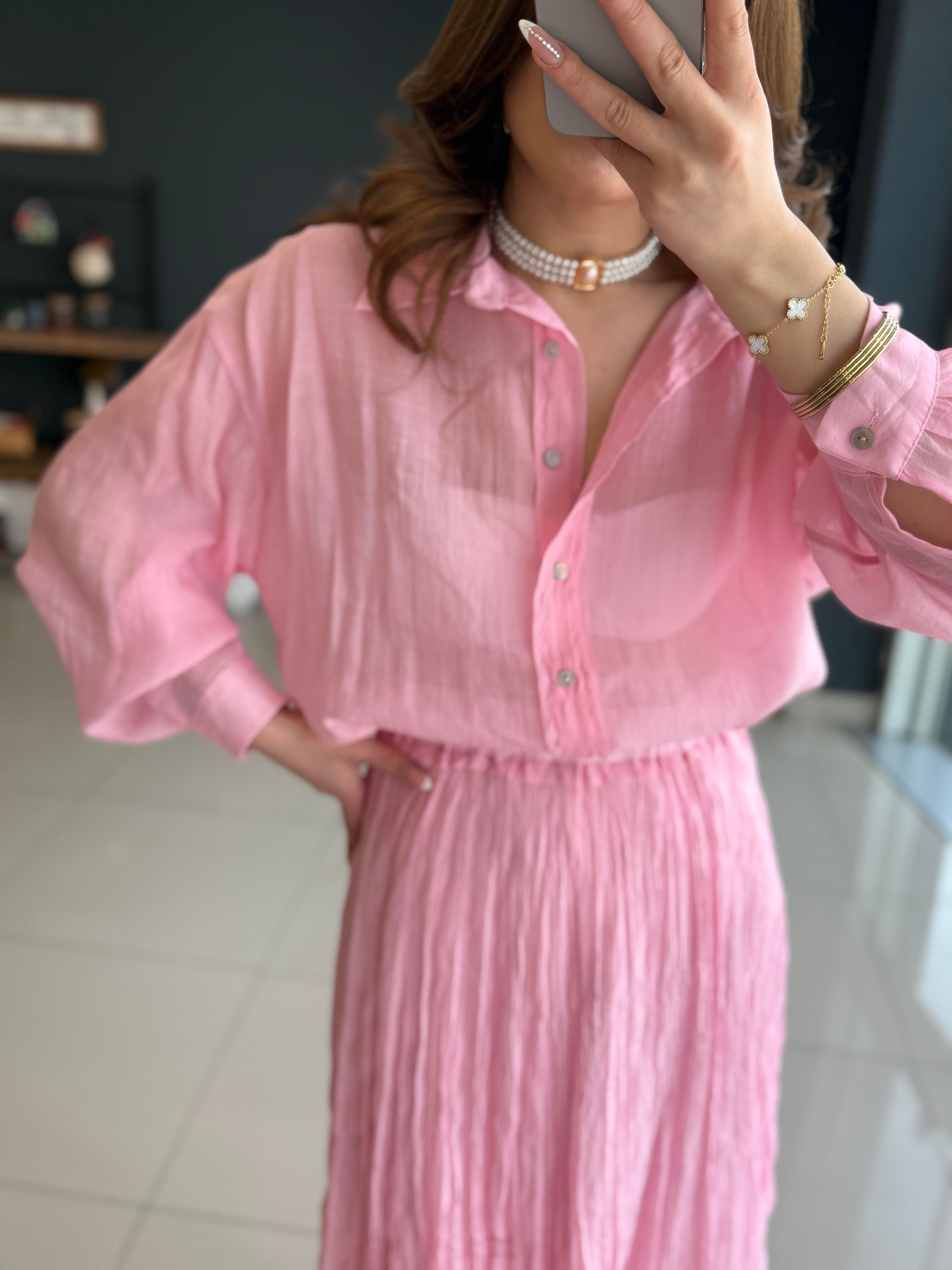 PREMİUM SERİ GÖMLEK PEMBE