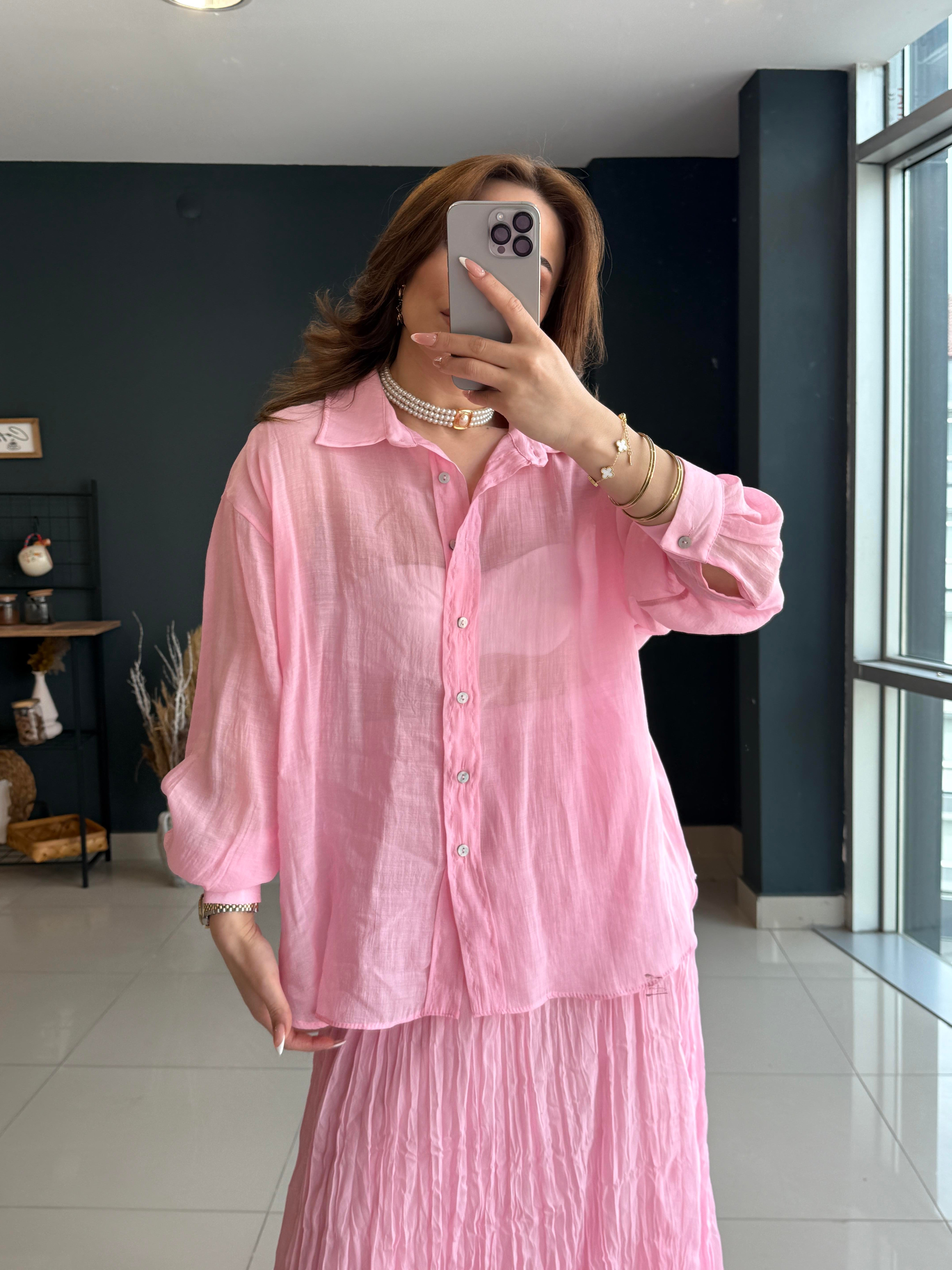 PREMİUM SERİ GÖMLEK PEMBE