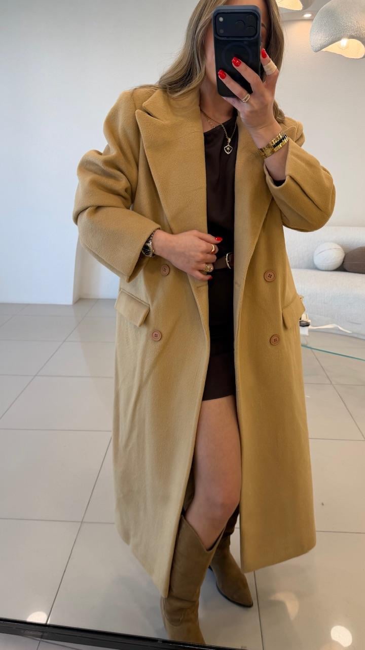 PREMİUM SERİ KAŞMİR KABAN CAMEL 