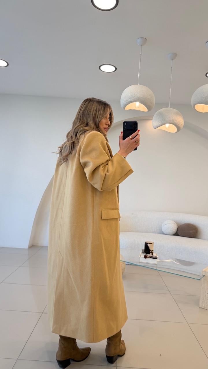 PREMİUM SERİ KAŞMİR KABAN CAMEL 