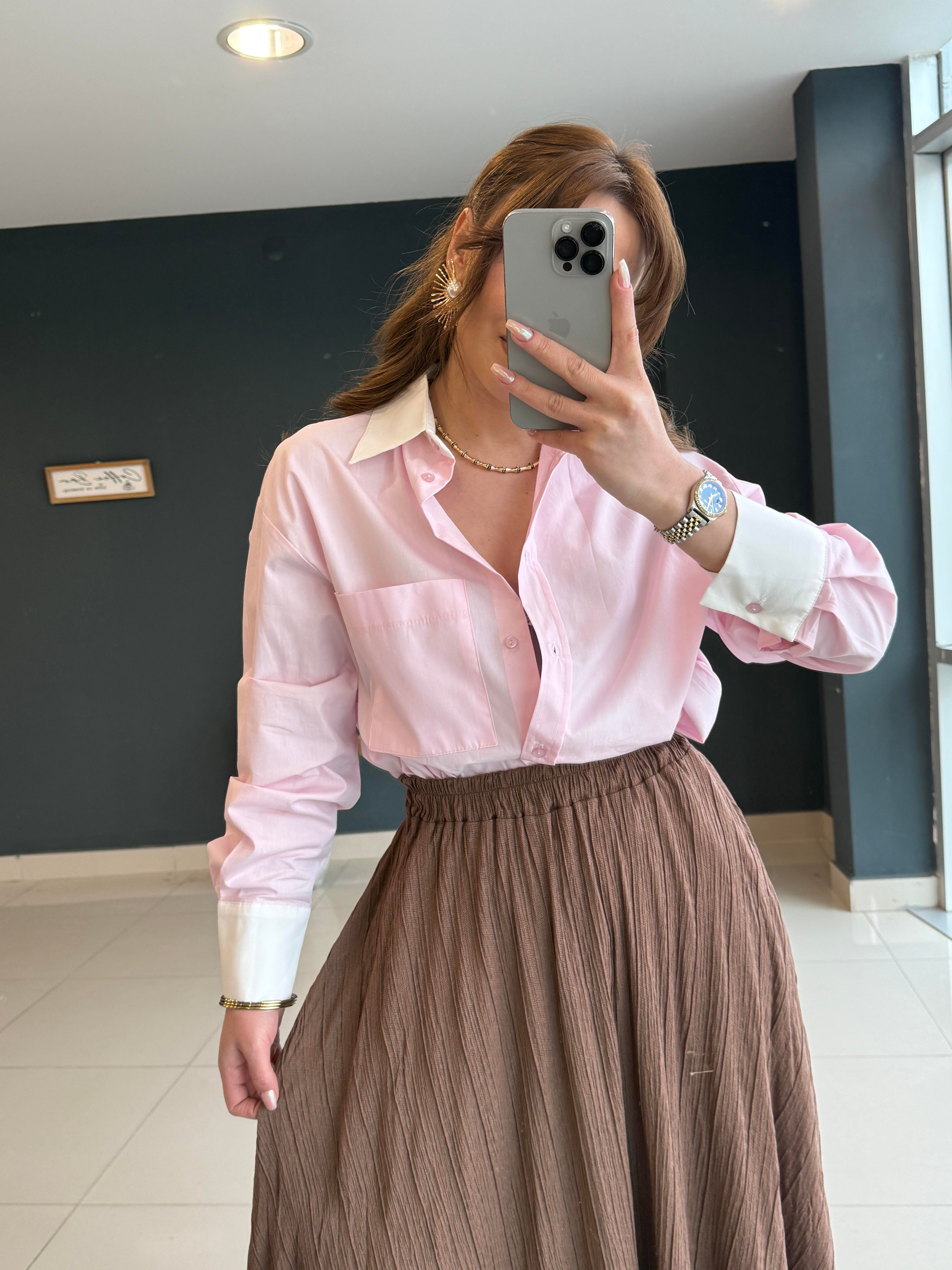 PREMİUM SERİ POPLİN GÖMLEK PEMBE