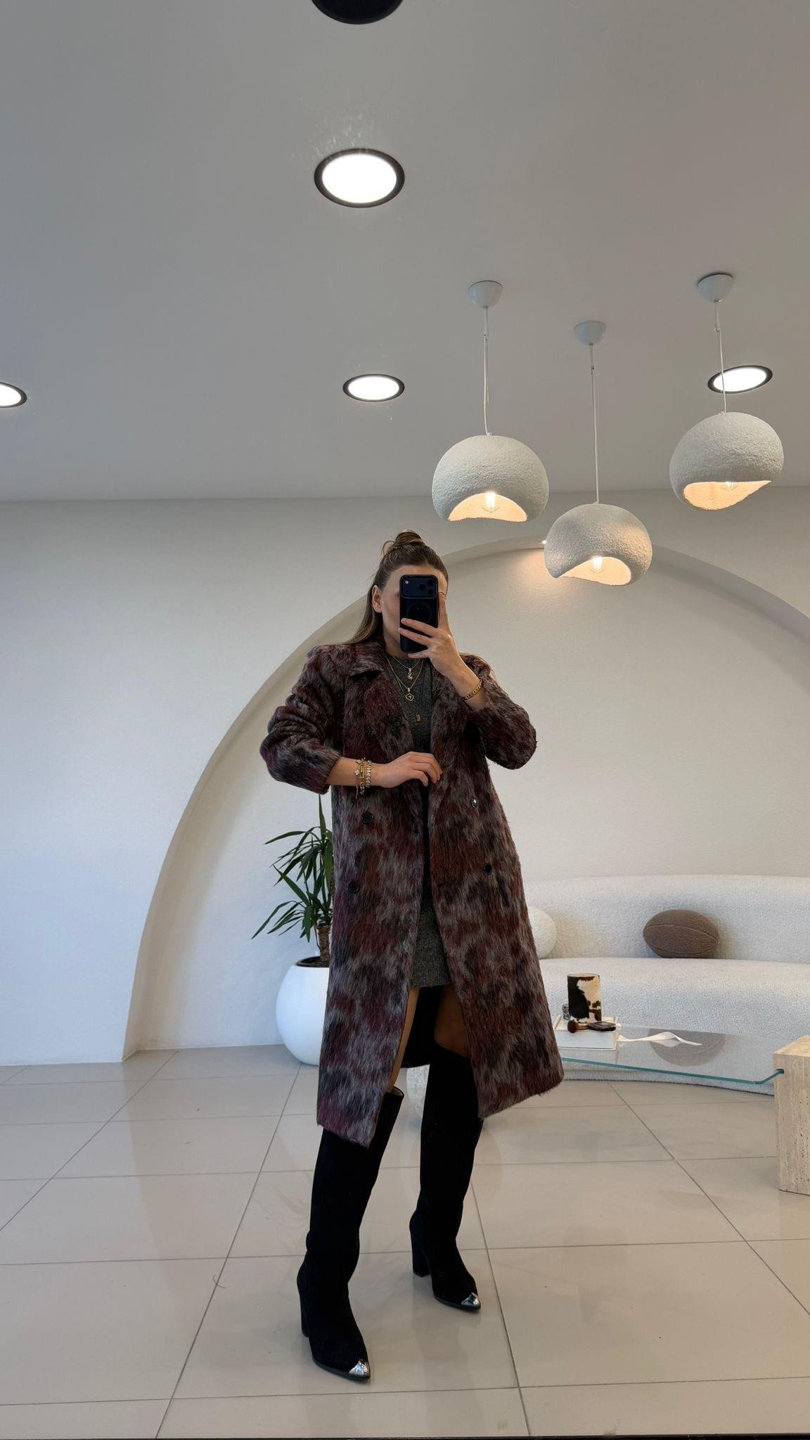 PREMİUM SERİ RENK GEÇİŞLİ BORDO KABAN