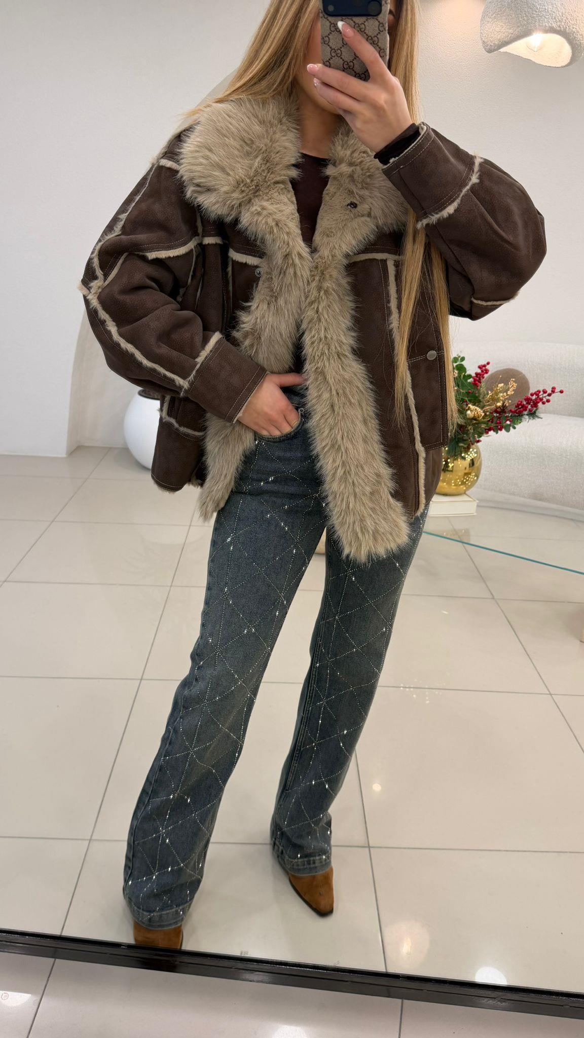 PREMİUM SERİ SÜET KÜRKLÜ MONT
