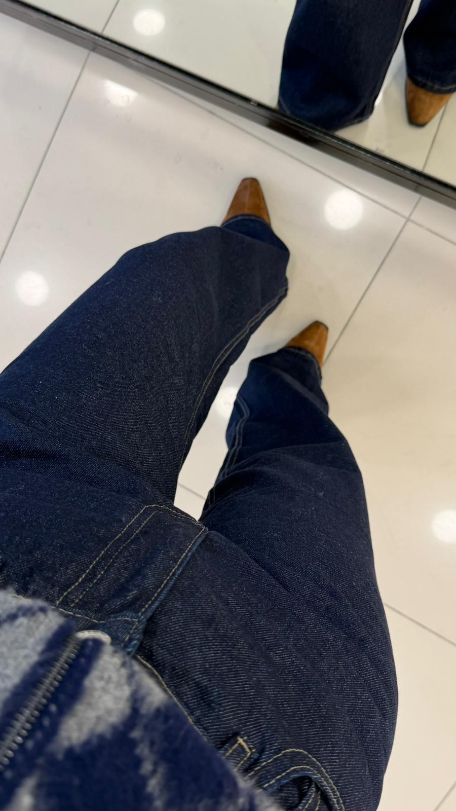 RİNS LACİVERT  BOL PAÇA JEAN 