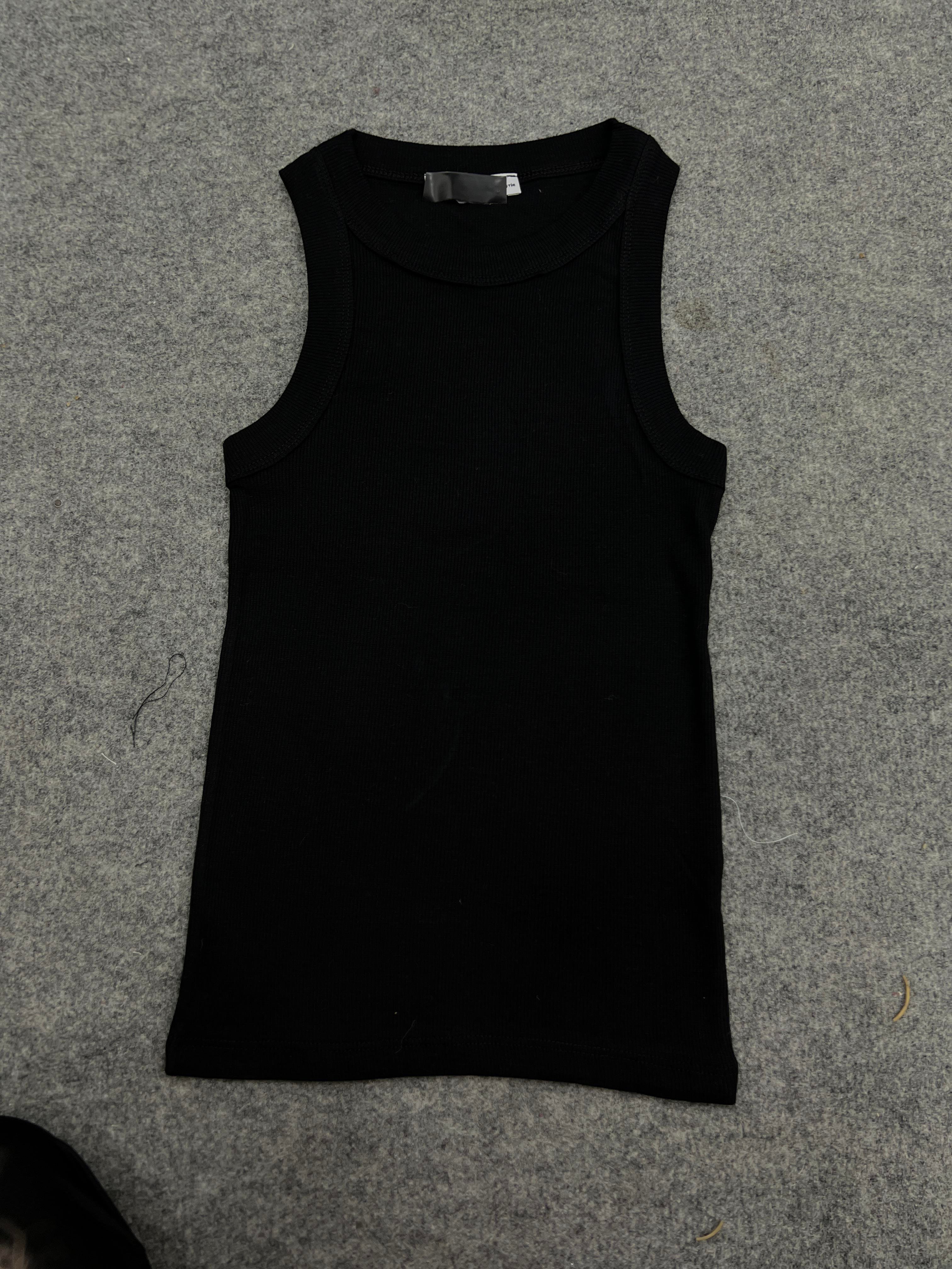SİYAH KALIN BİYELİ CROP