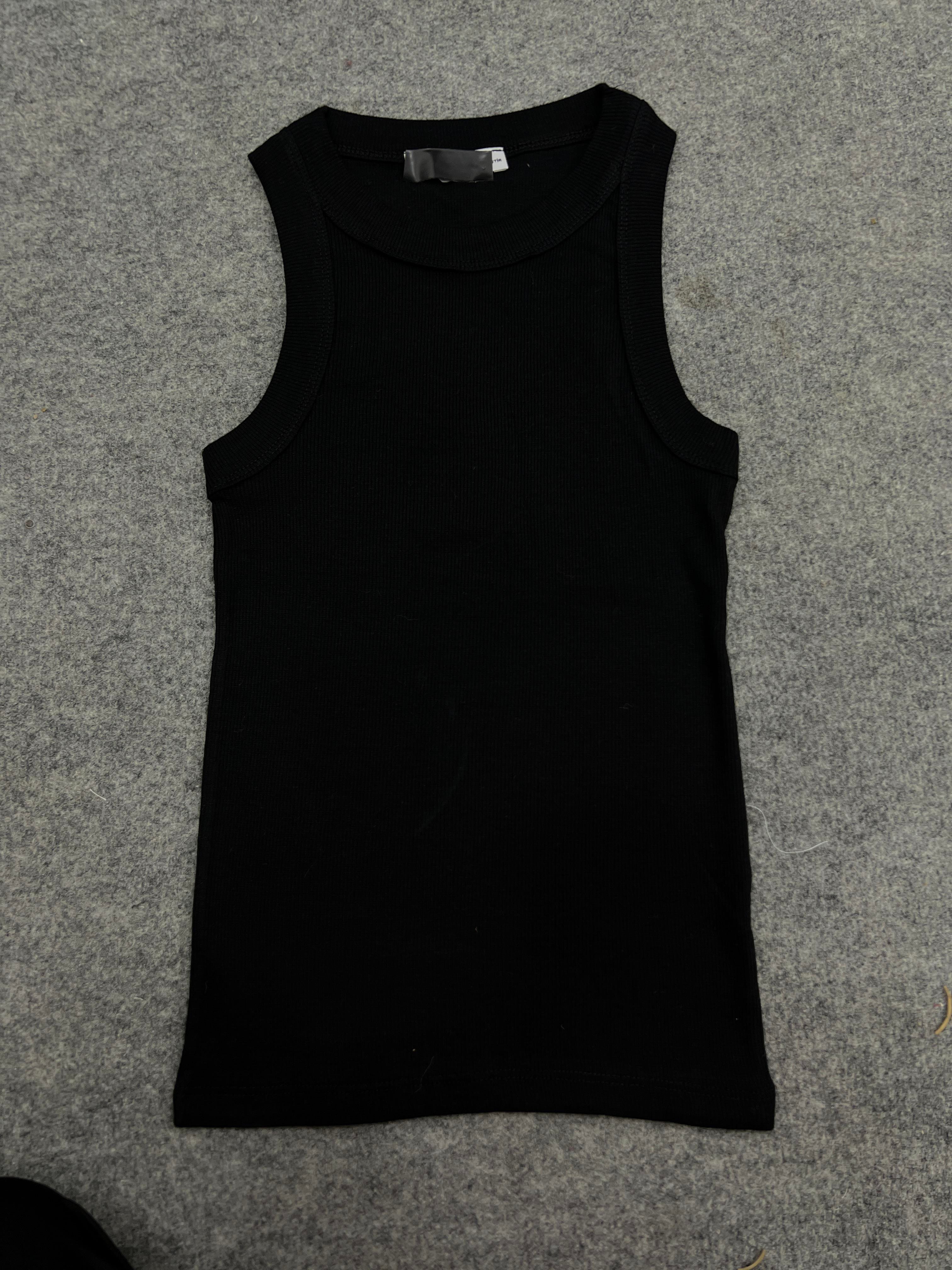 SİYAH KALIN BİYELİ CROP