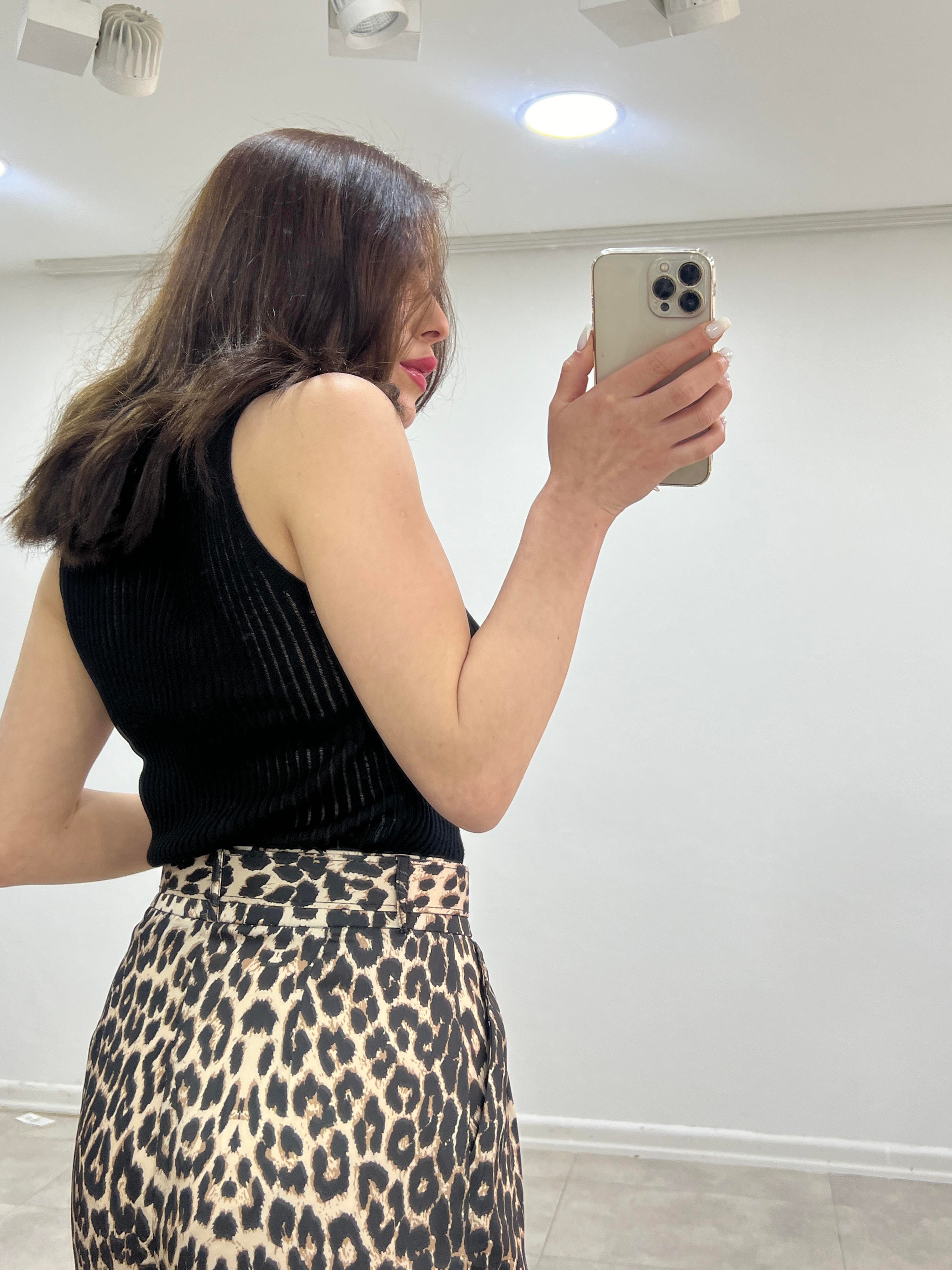 SİYAH MERSERİZE ATLET