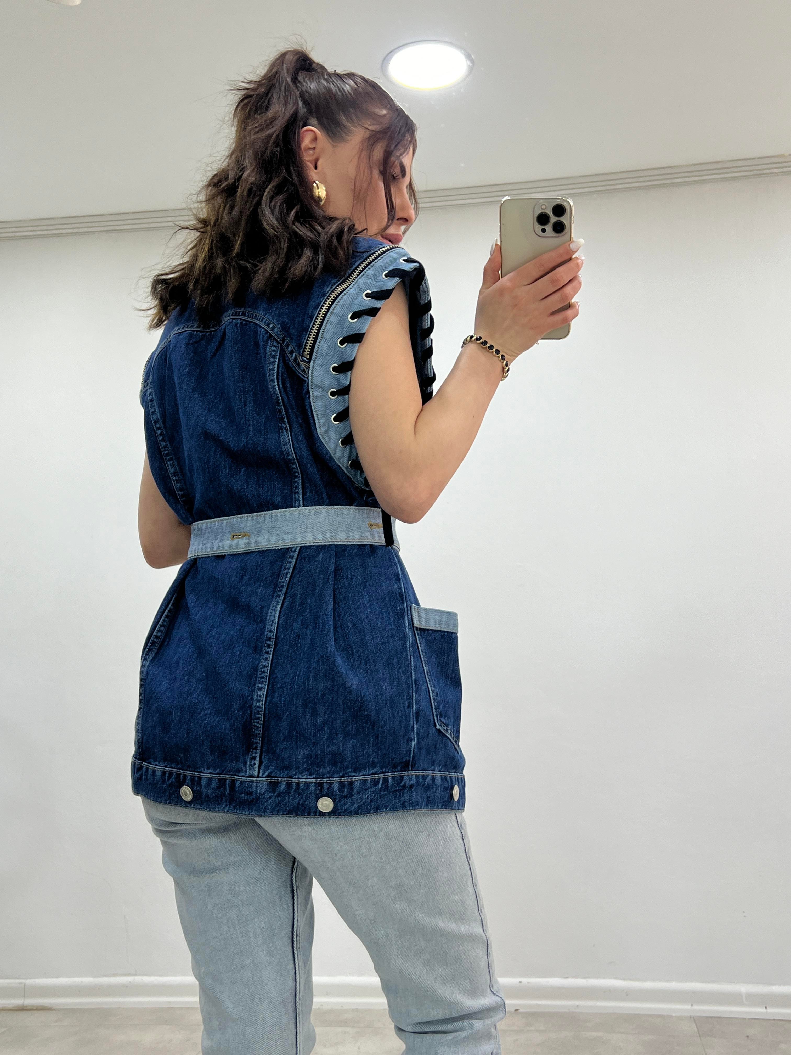 TASARIM DENİM YELEK