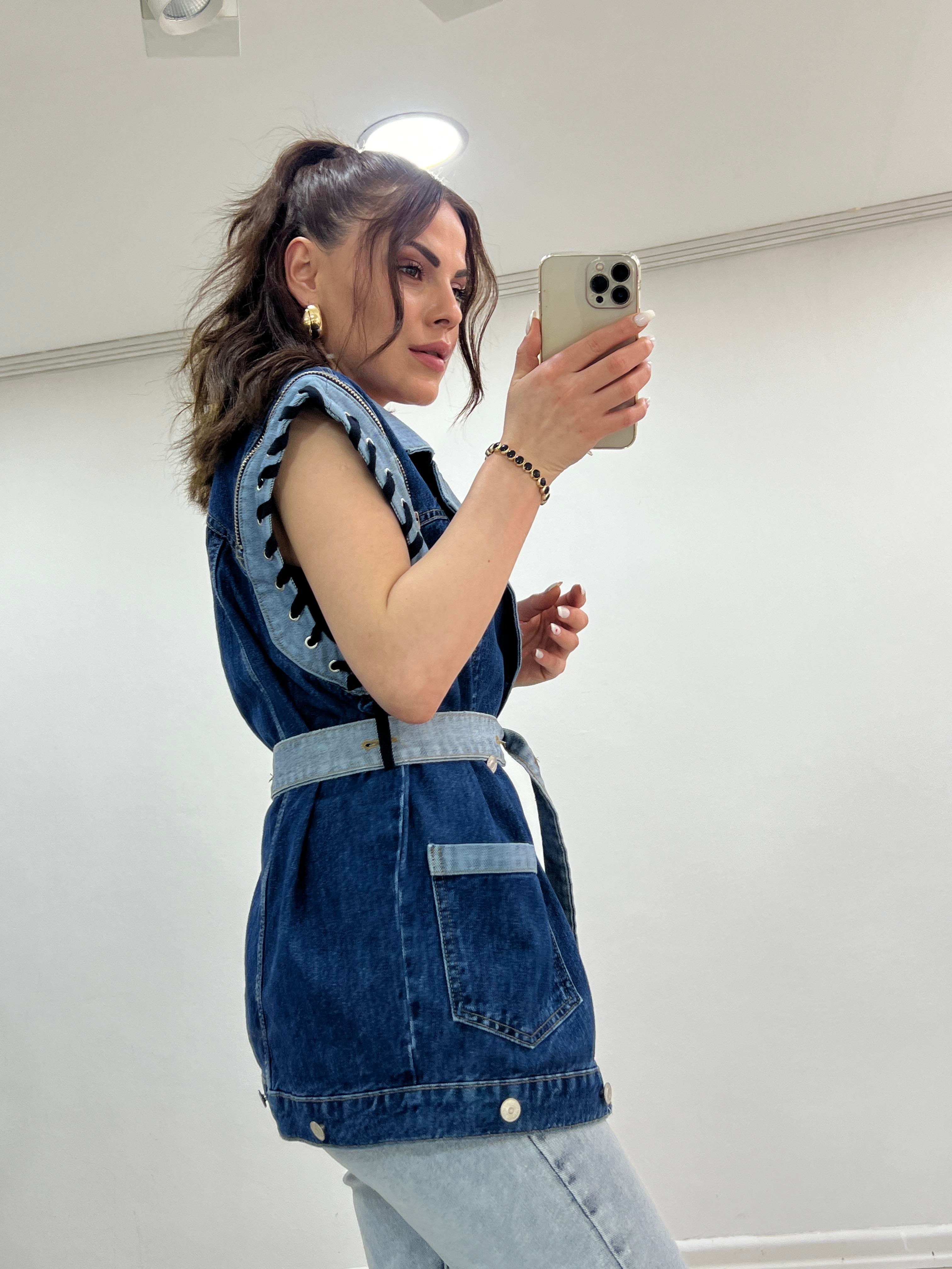 TASARIM DENİM YELEK