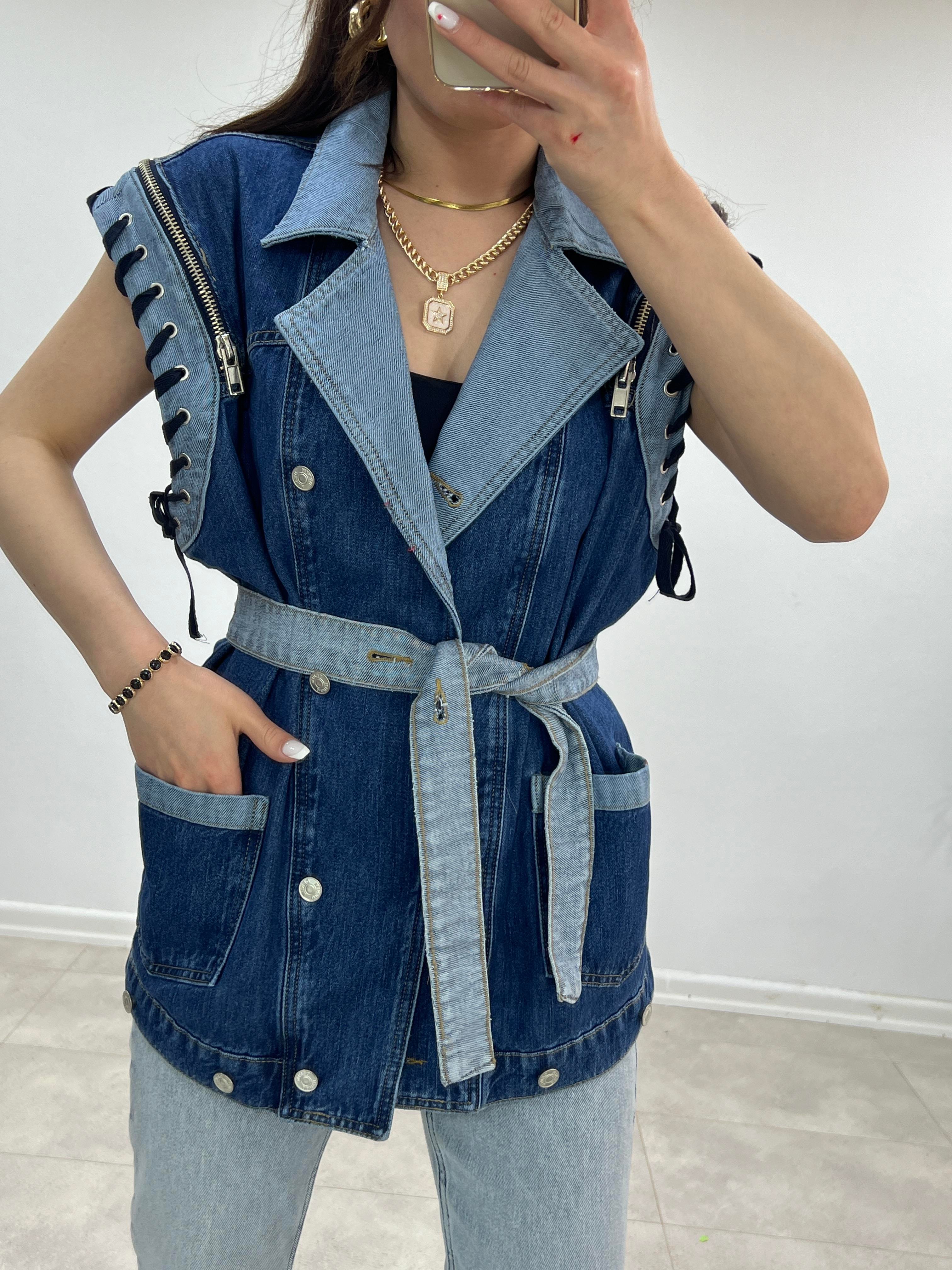 TASARIM DENİM YELEK