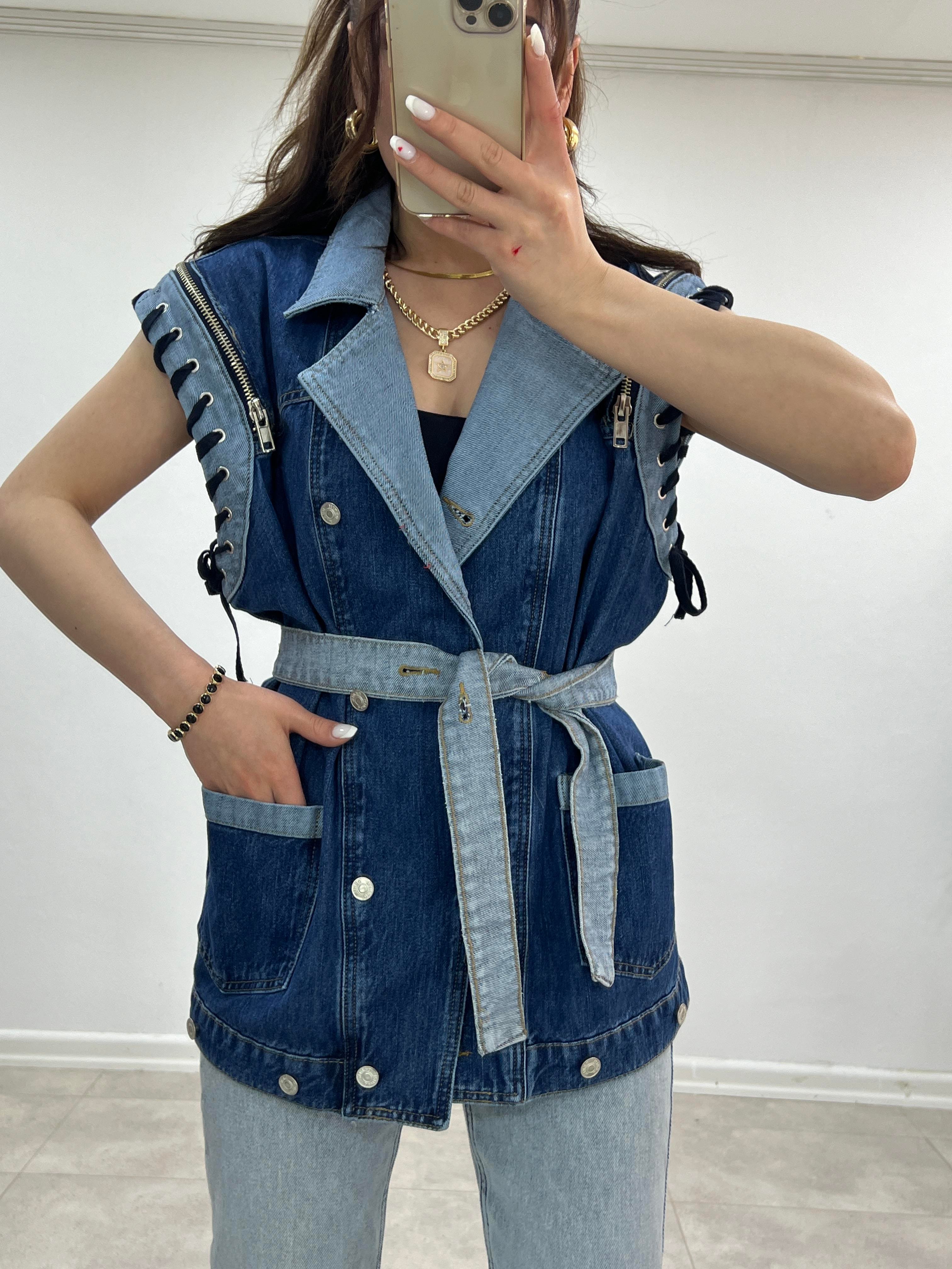 TASARIM DENİM YELEK