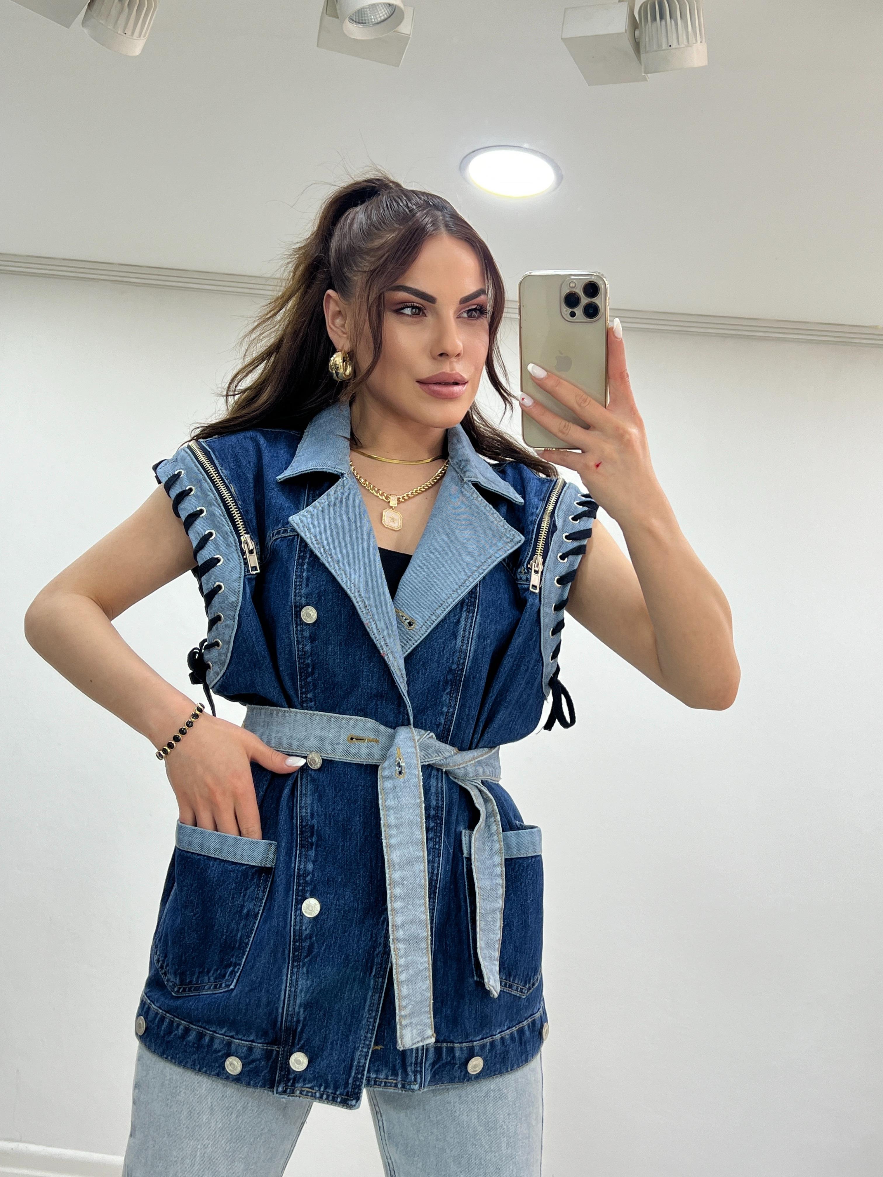 TASARIM DENİM YELEK