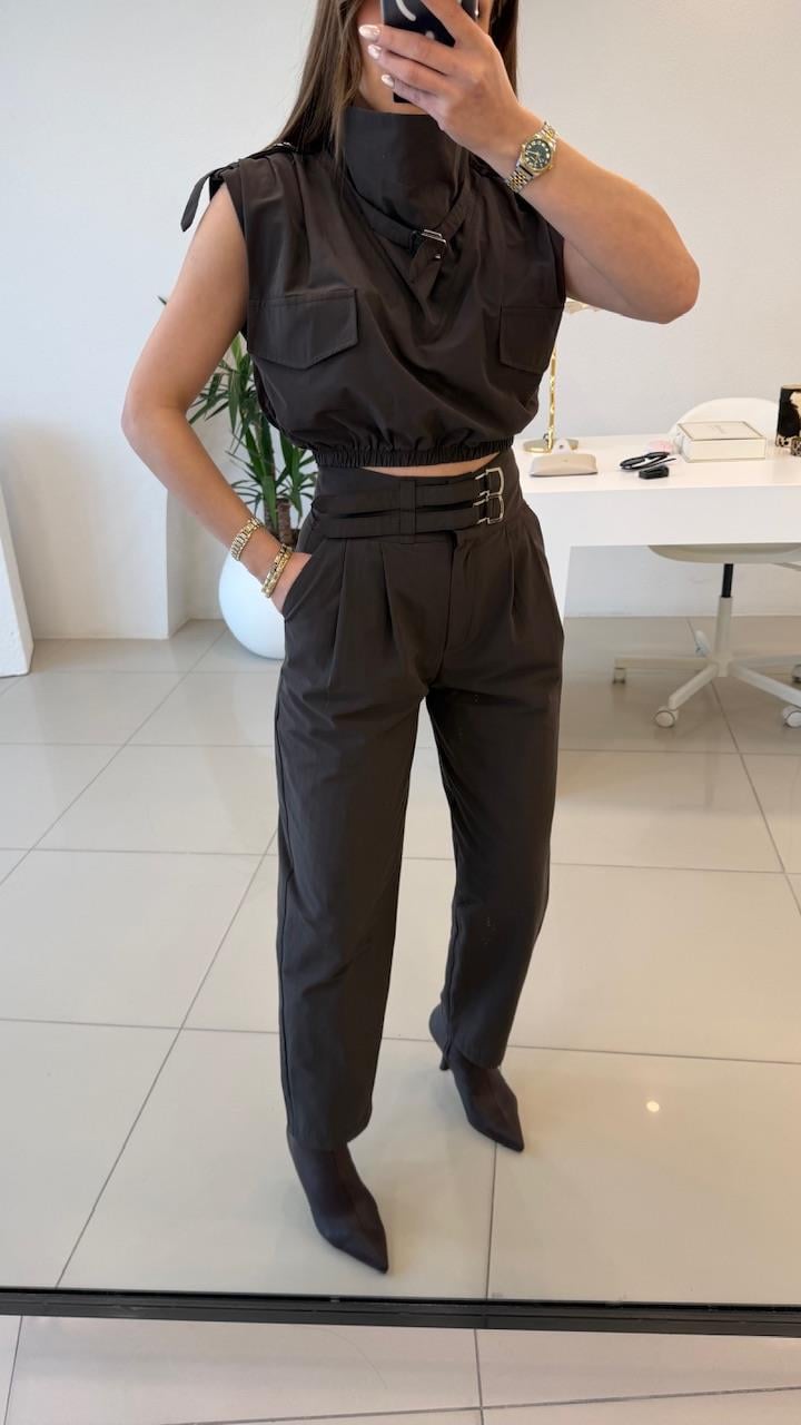 TASARIM İKİLİ DEGAJE YAKA TAKIM 