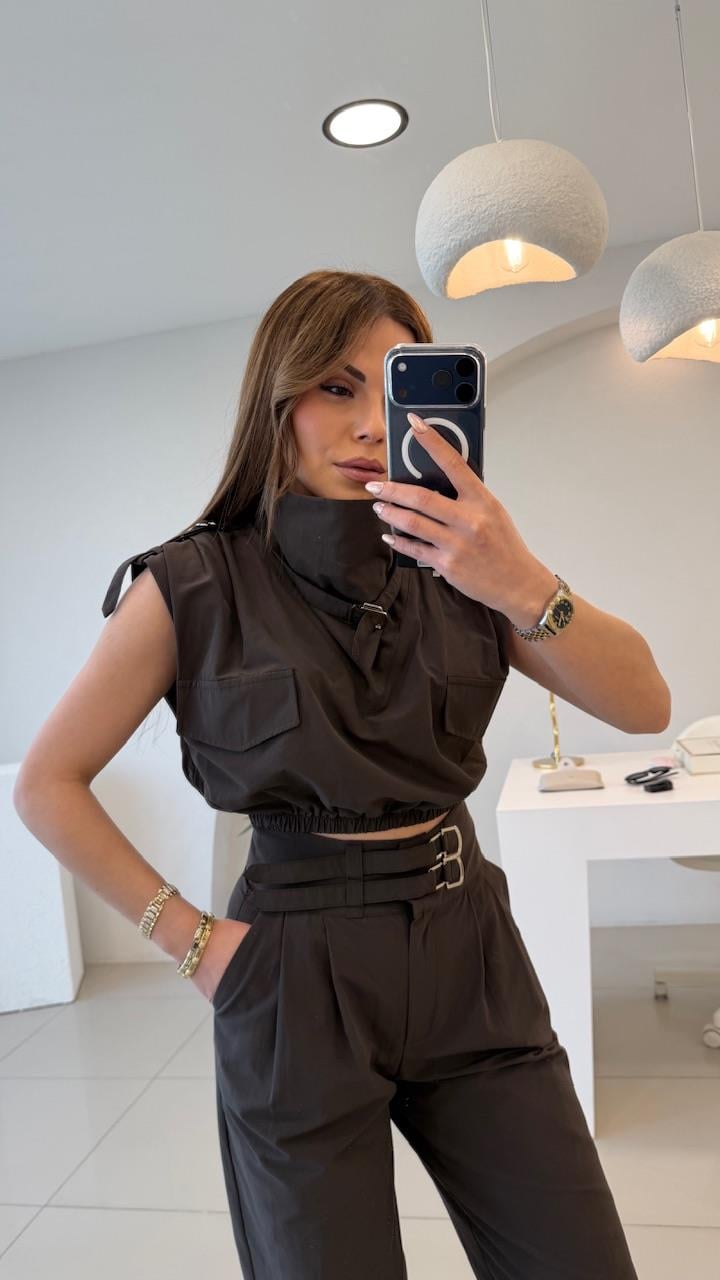 TASARIM İKİLİ DEGAJE YAKA TAKIM 