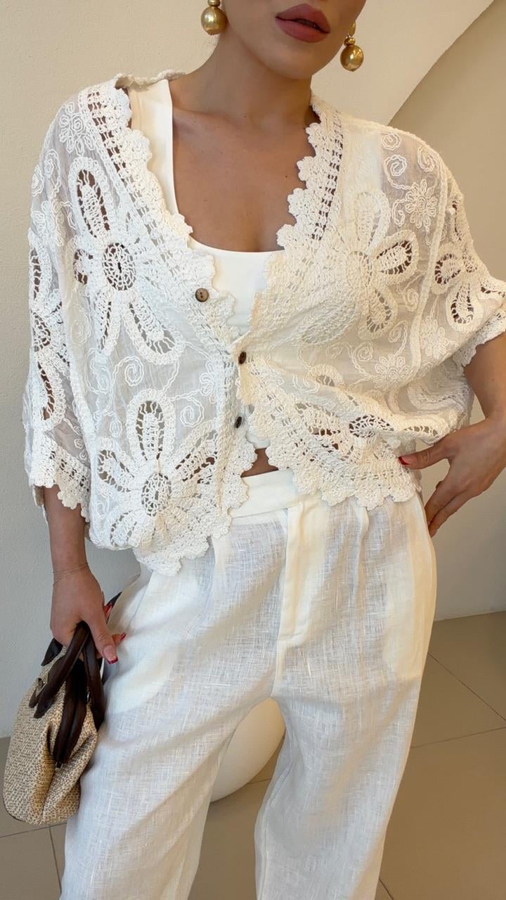 TASARIM KİMONO EKRU