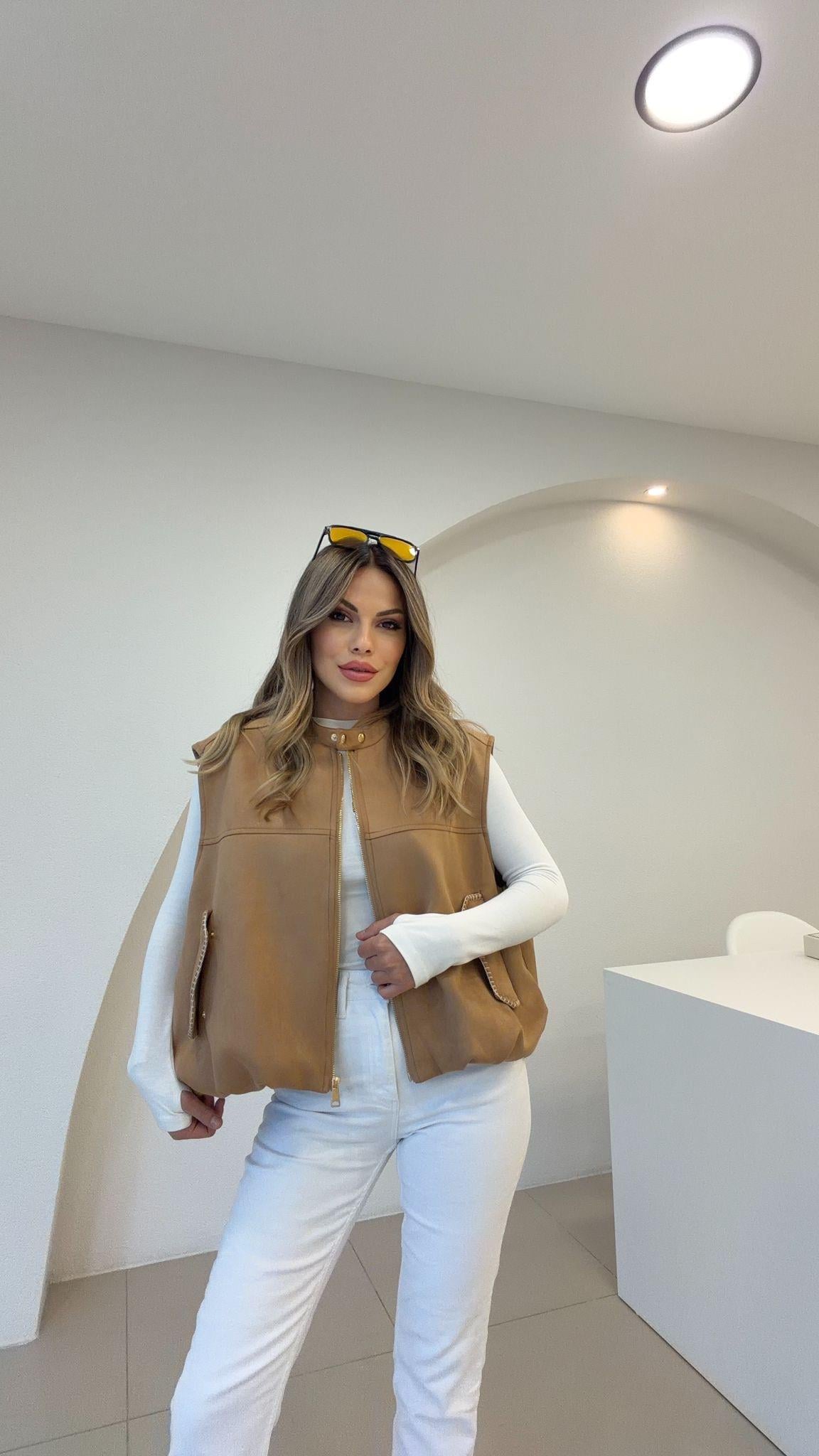 TASARIM SÜET YELEK