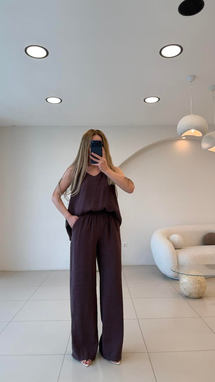 Tensel Premium İkili Takım Bordo 