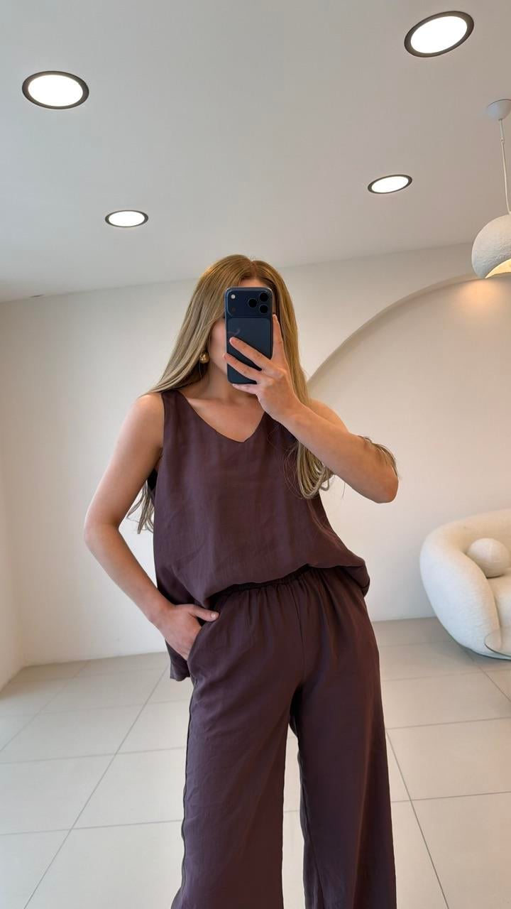 Tensel Premium İkili Takım Bordo 
