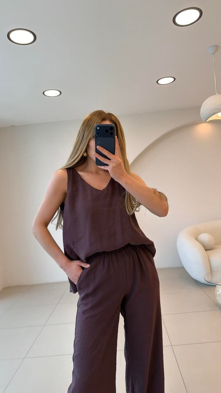 Tensel Premium İkili Takım Bordo 