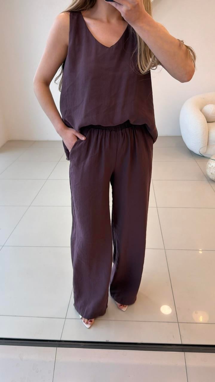Tensel Premium İkili Takım Bordo 