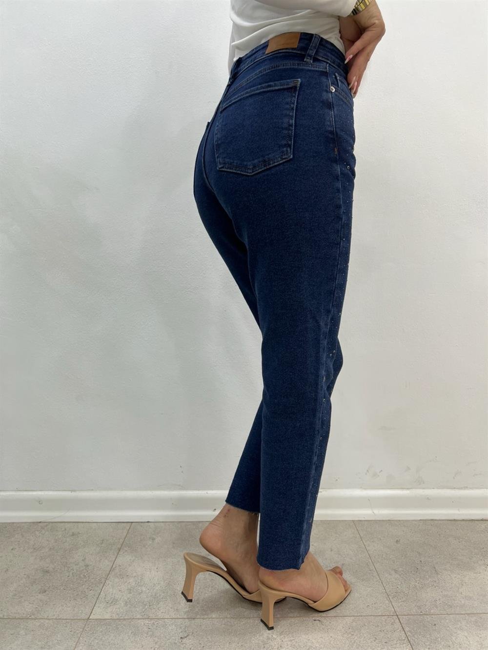 YILDIZ TAŞLI  LACİVERT JEAN