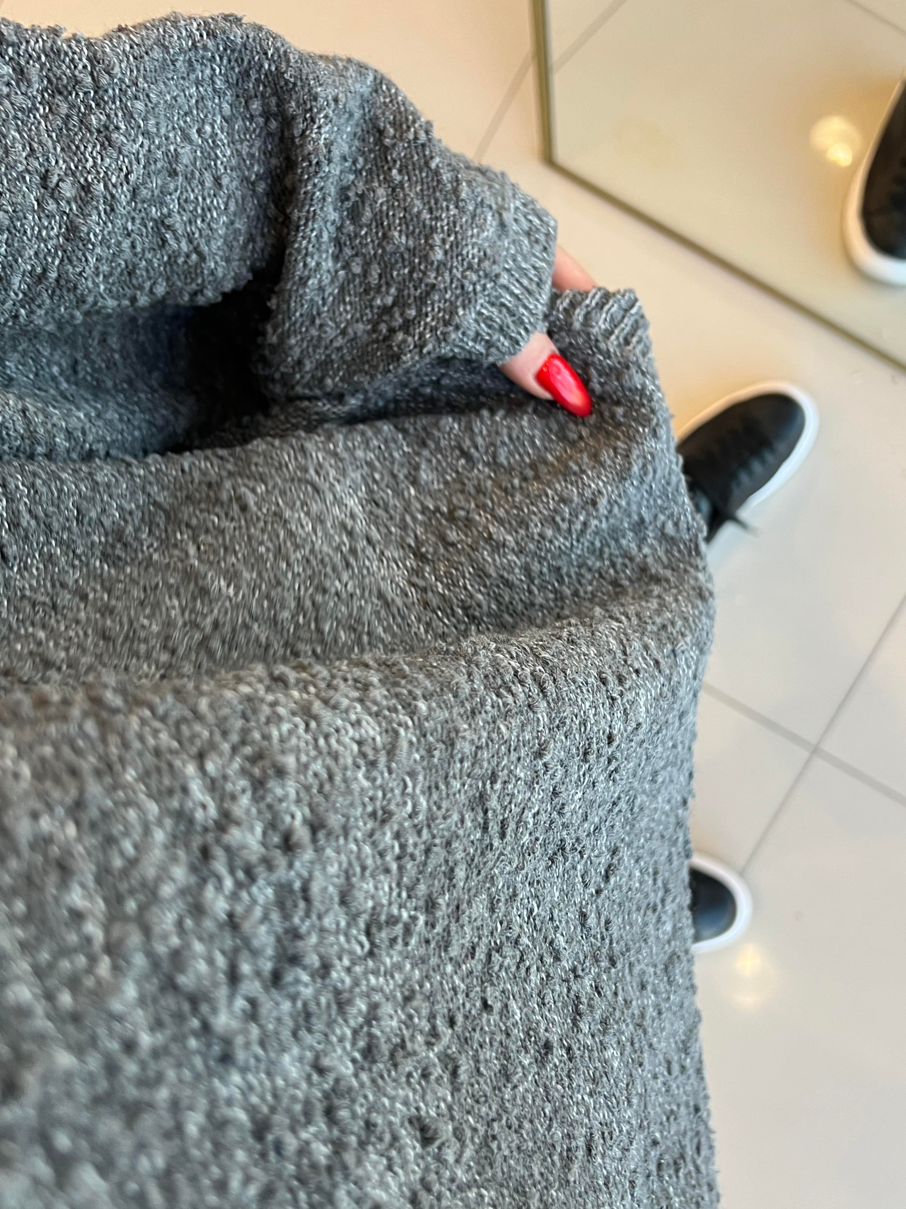 YUMUŞAK DOKULU BASİC KAZAK GRİ