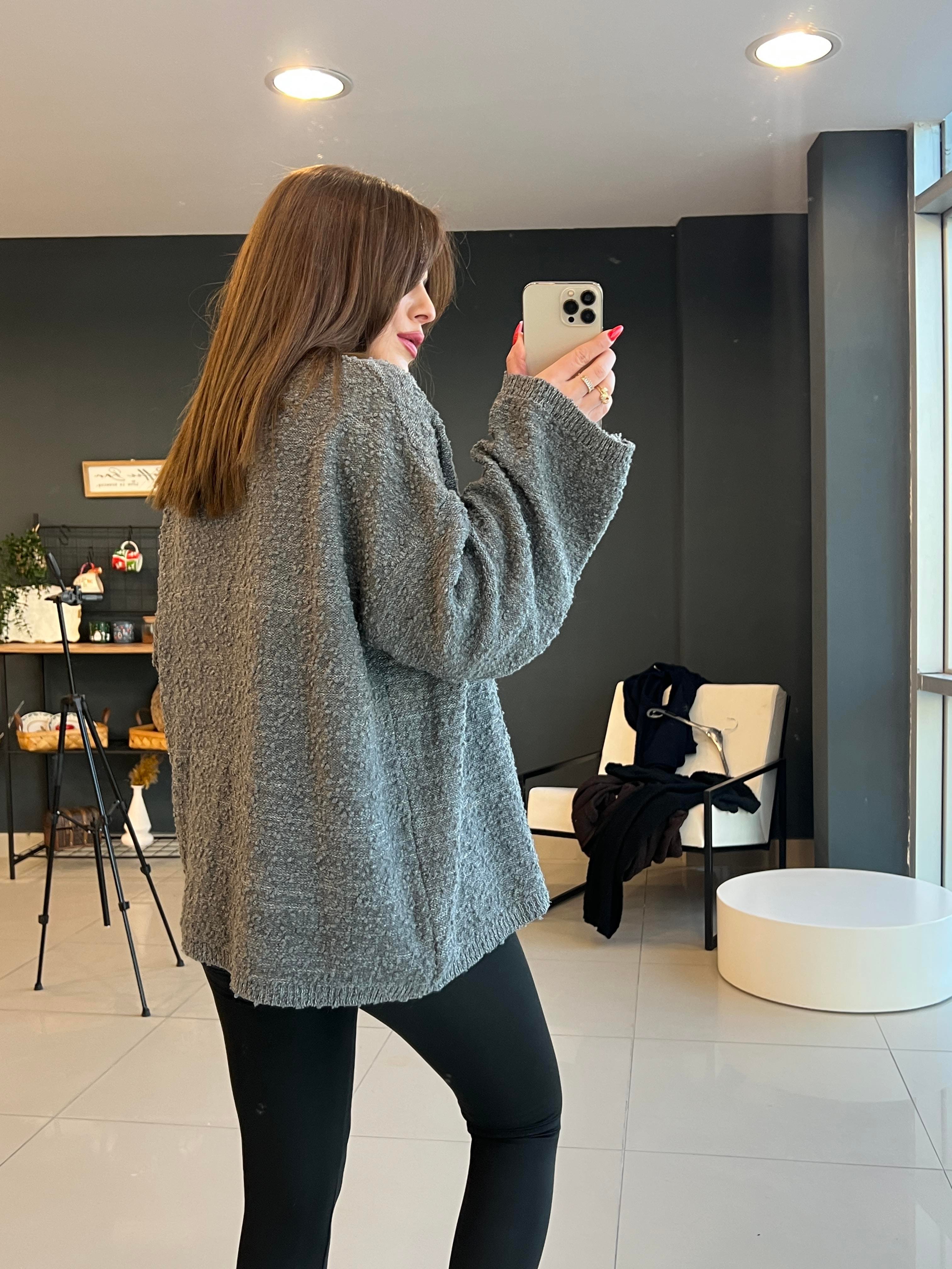 YUMUŞAK DOKULU BASİC KAZAK GRİ