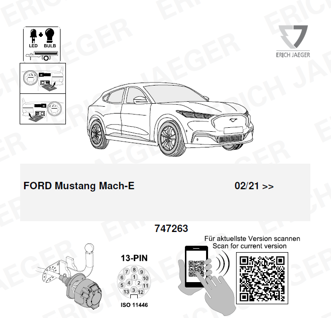  FORD Mustang Mach-E   2021 Sonrası Orijinal Tesisat