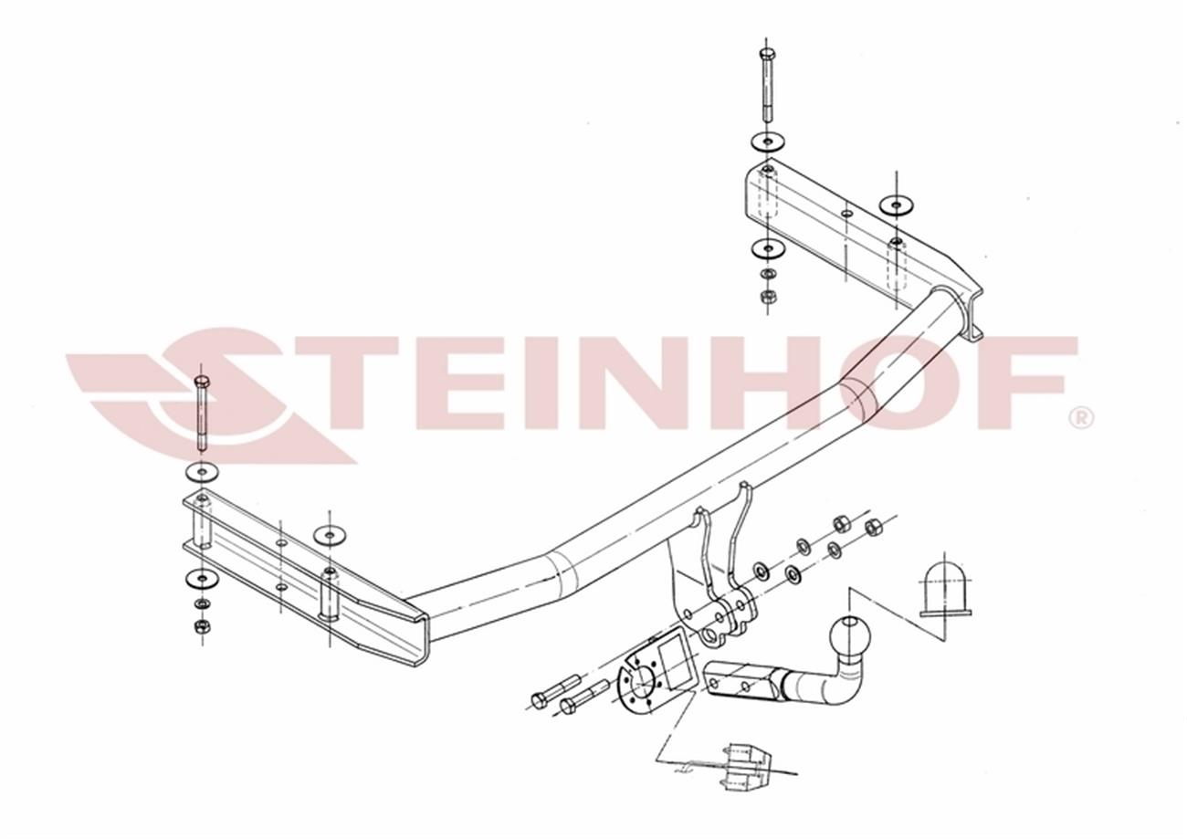 Audi A4 2004-2007 Sonrası Çeki demiri   Sedan 