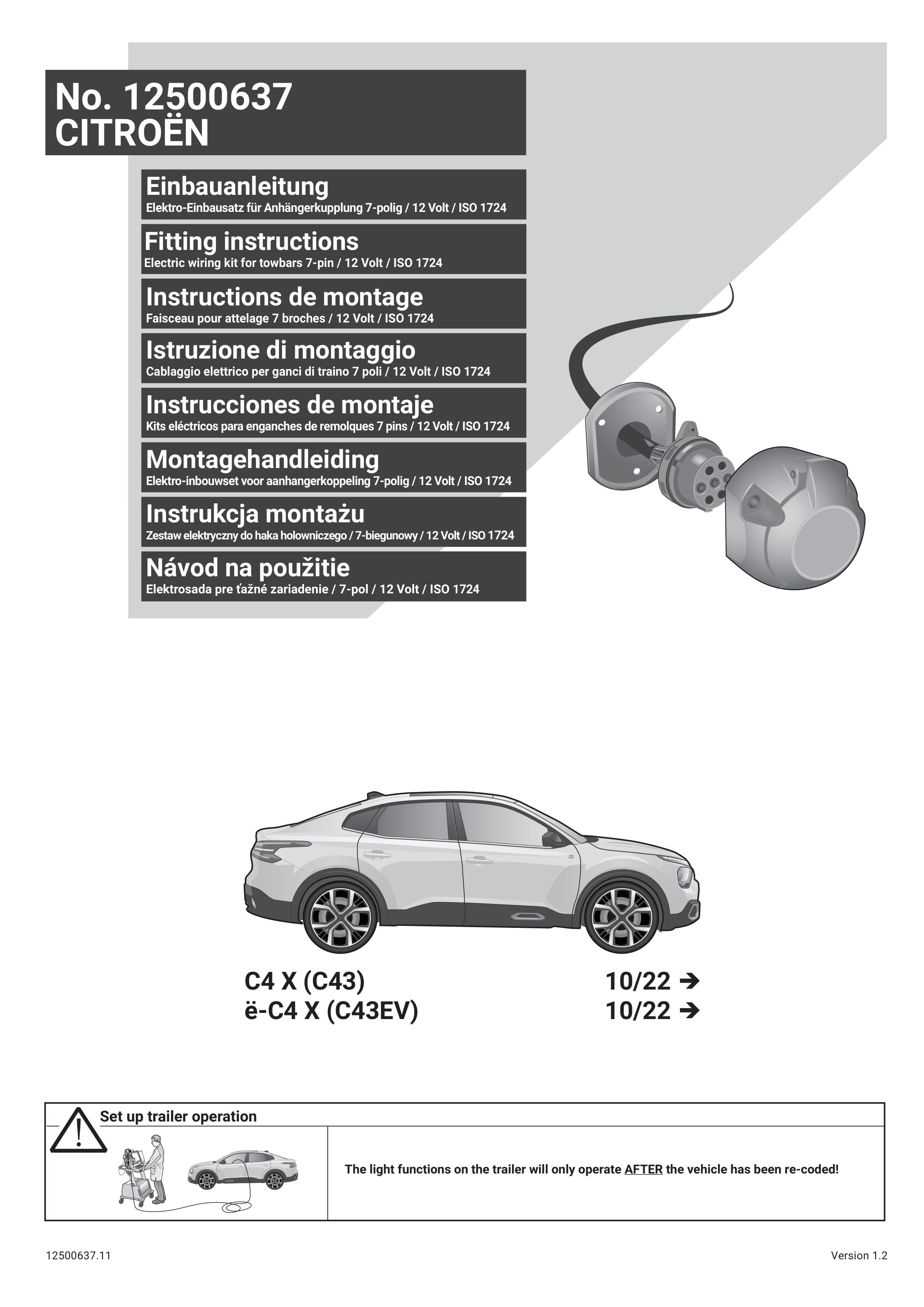 CITROËN C4 / Ë-C4 | 2021 Sonrası 7 P Orijinal Tesisat