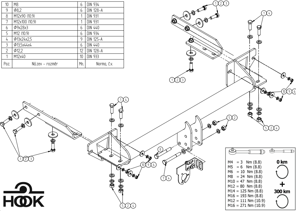 HOOK-Fıat Egea 2015 Sonrası Çeki Demiri Sedan,Hatchback,Stationwagon,Cross