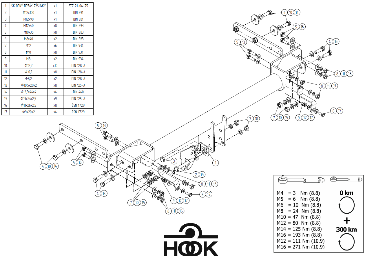 HOOK-Hyundai  Tucson 2018-2020   Çeki Demiri