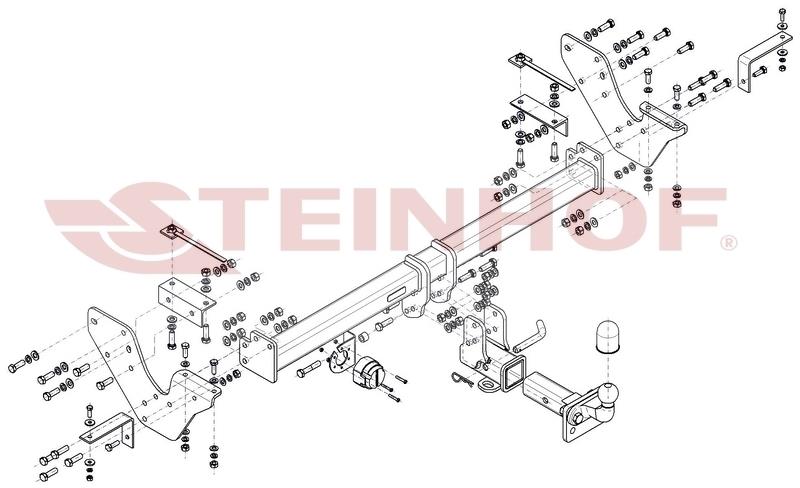 ISUZU D-Max 2012-2020 Çeki demiri Amerikan tipi