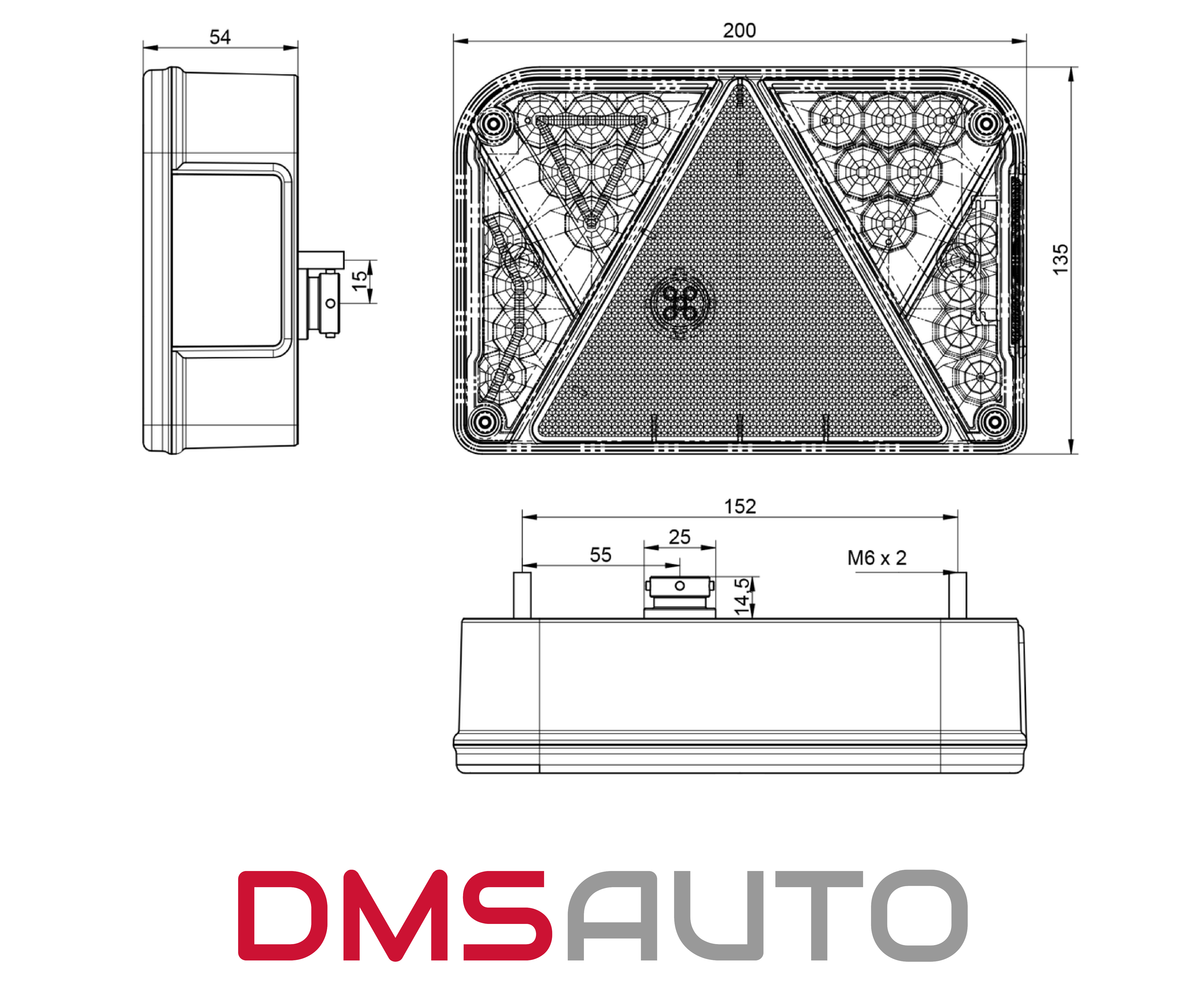 Karavan ve Romork Led Stop Lambası 12 Volt Soketli