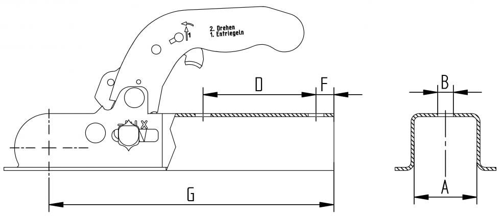 konttRömork ve Karavan Kaplin - 750 Kg -  40 mm Kare Kaplin