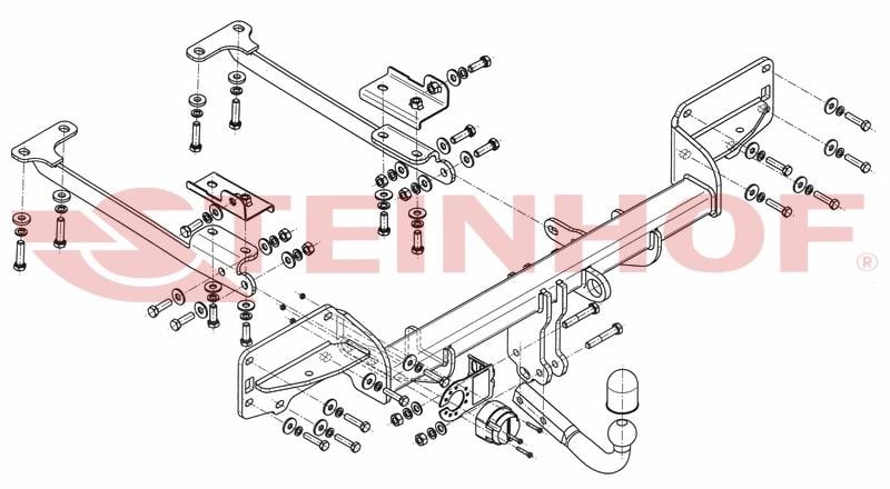 Land Rover Range Rover Vogue 2013-2021  Çeki demiri (L405)