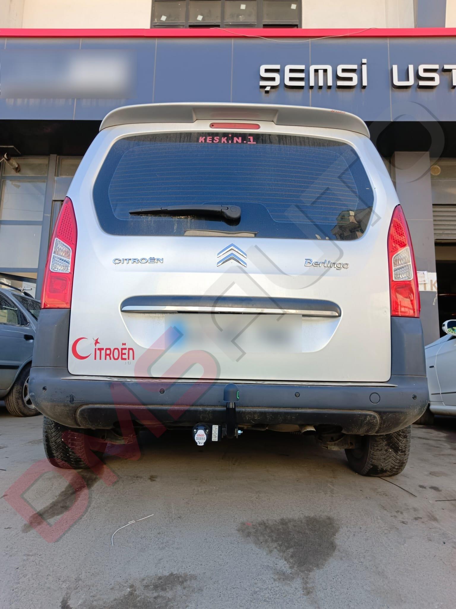Rimorchi-Citroen Berlingo 2008 Sonrası  Çeki Demiri Kısa Şasi