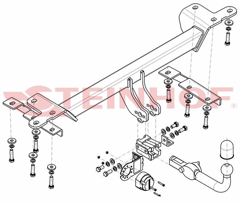 Suzuki Grand Vitara 2005-2015 Sökülebilir  Çeki Demiri