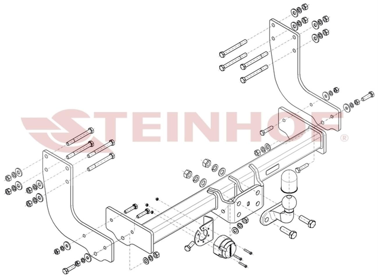 Volkswagen Crafter I 2006-2016 Çeki Demiri Furgon Flanşlı