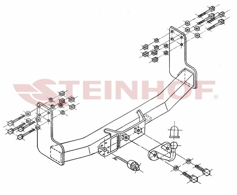 VW LT 28-35 1995-2006 Tek Teker Panelvan Çeki demiri