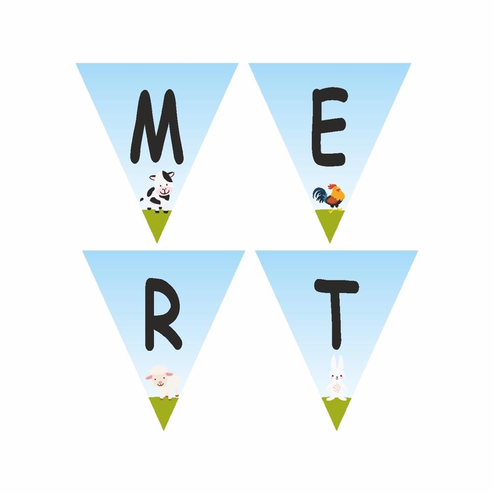 Harf Banner - 17 Cm